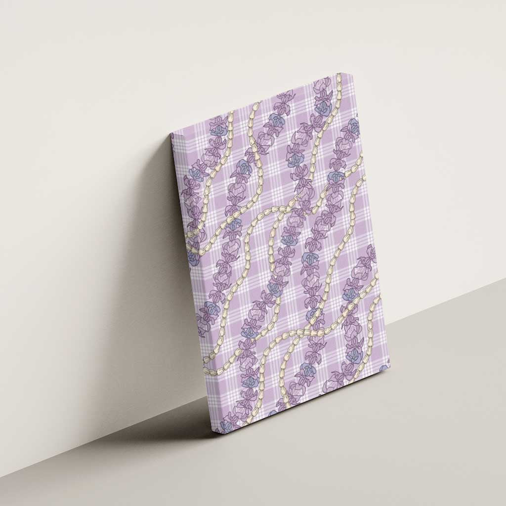 Pua Kalaunu Lei Canvas Wall Art Palaka Pattern