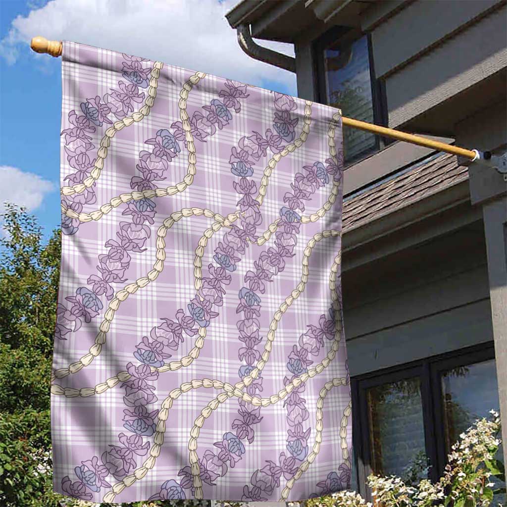 Pua Kalaunu Lei Garden Flag Palaka Pattern