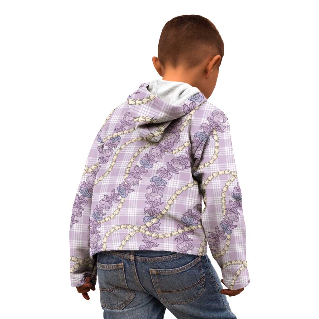 Pua Kalaunu Lei Kid Hoodie Palaka Pattern