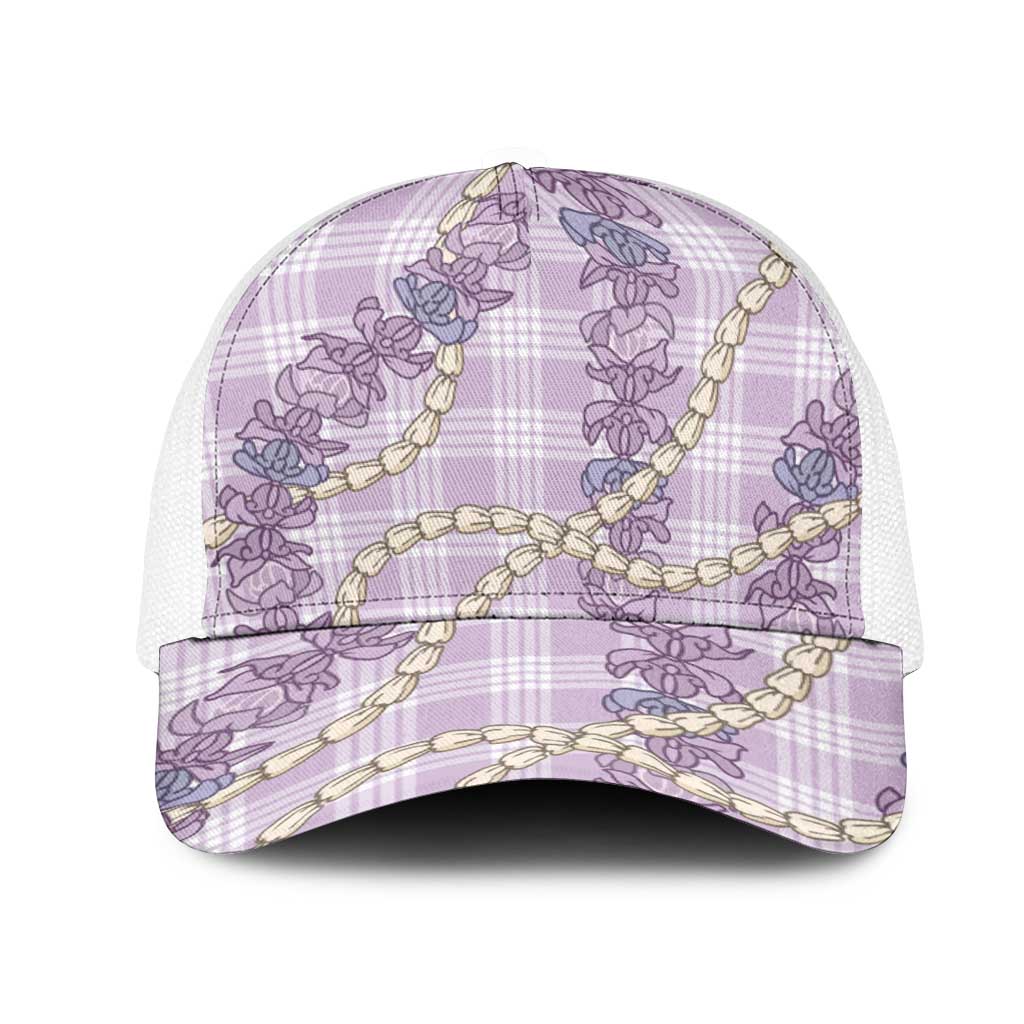 Pua Kalaunu Lei Mesh Trucker Cap Palaka Pattern