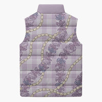 Pua Kalaunu Lei Sleeveless Puffer Jacket Palaka Pattern