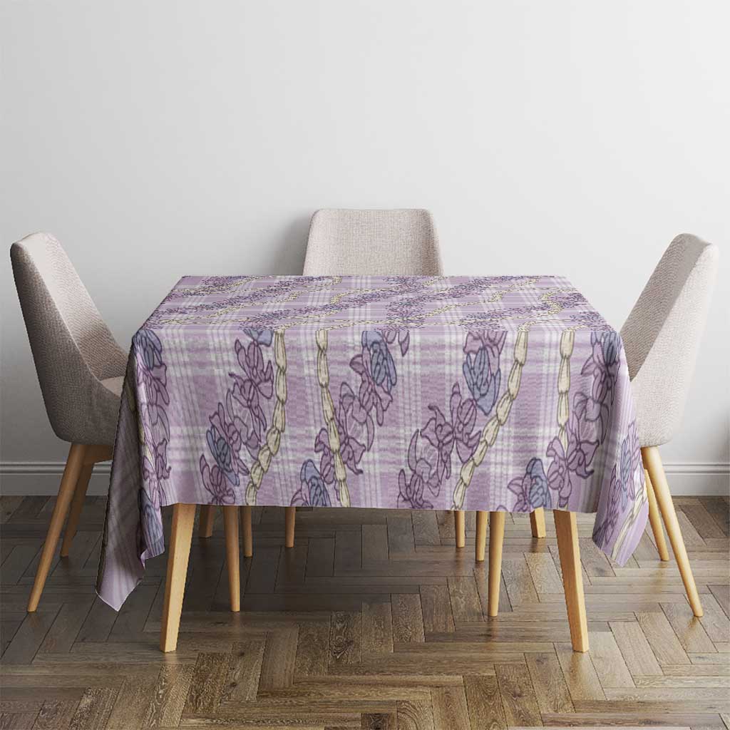 Pua Kalaunu Lei Tablecloth Palaka Pattern