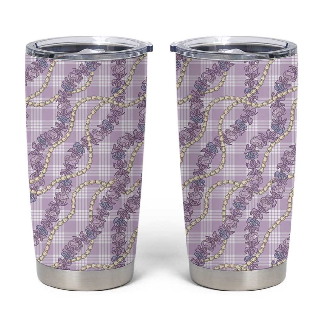 Pua Kalaunu Lei Tumbler Cup Palaka Pattern
