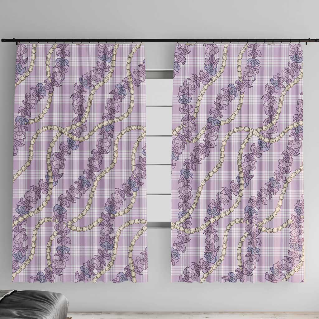 Pua Kalaunu Lei Window Curtain Palaka Pattern