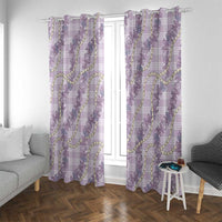 Pua Kalaunu Lei Window Curtain Palaka Pattern