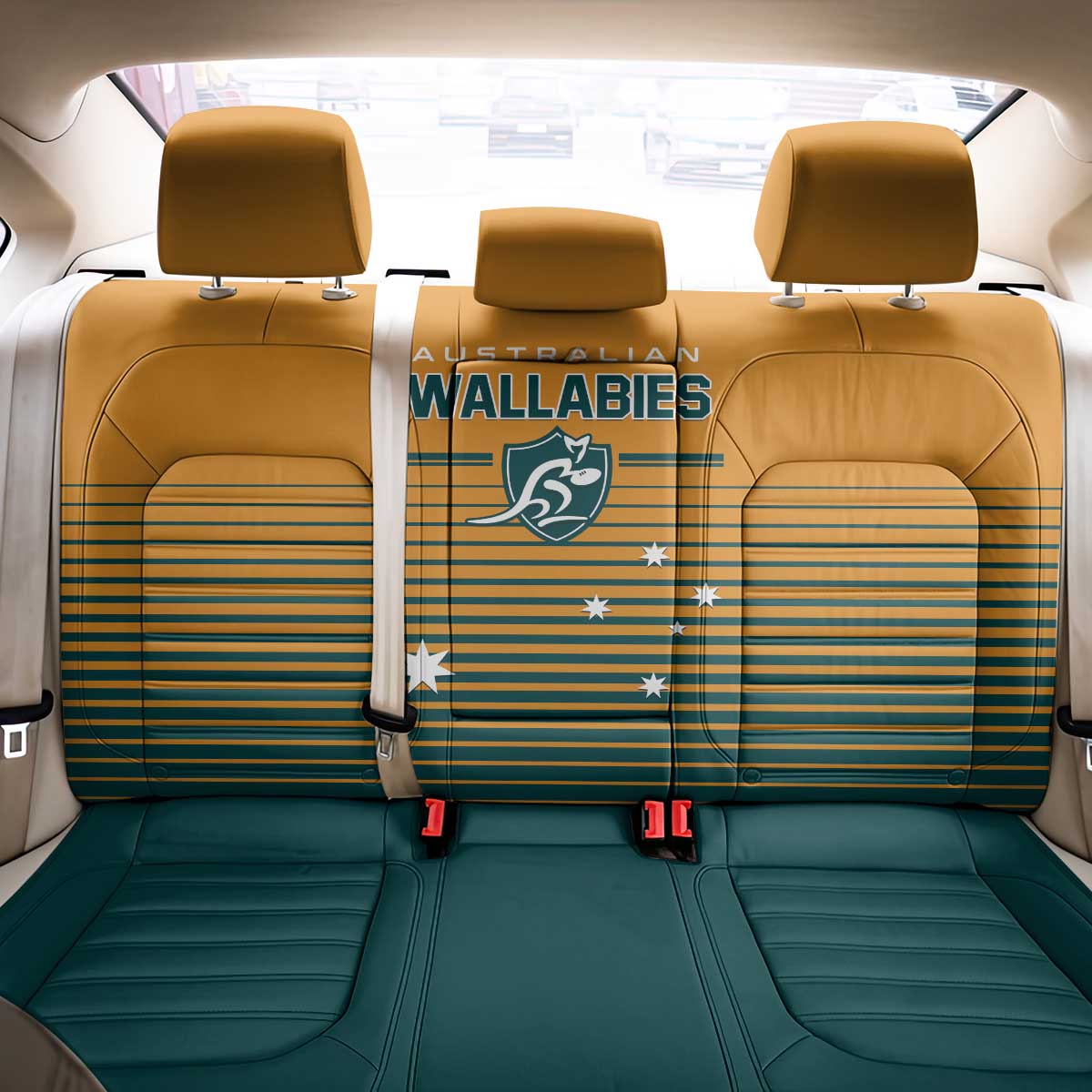 Rugby Australia Back Car Seat Cover Junior Wallabies Go Champions