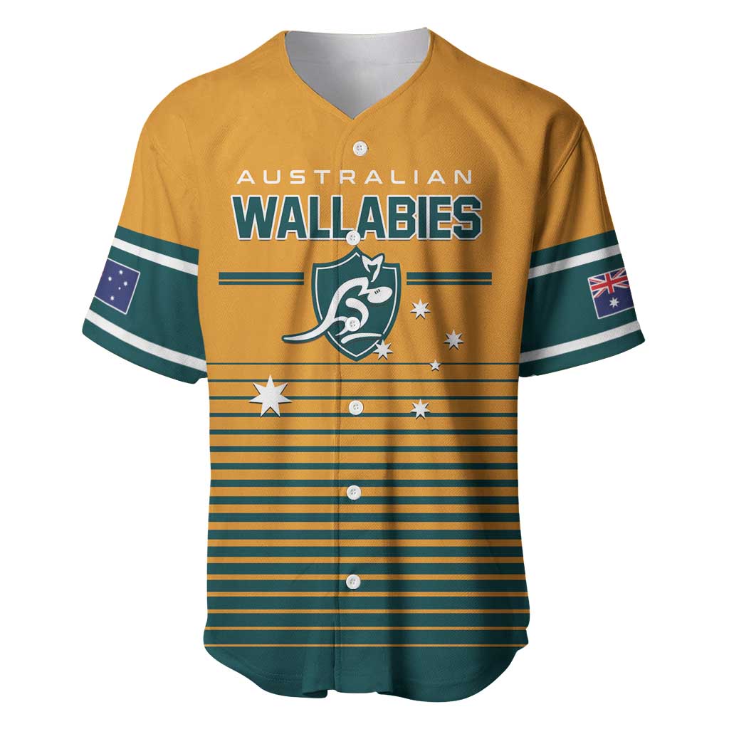 Custom Rugby Australia Baseball Jersey Junior Wallabies Go Champions