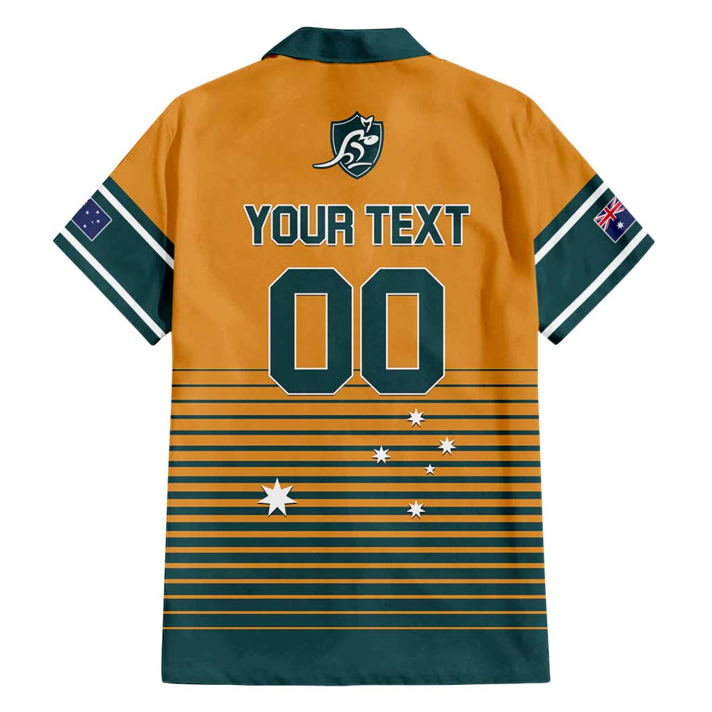 Custom Rugby Australia Family Matching Off Shoulder Maxi Dress and Hawaiian Shirt Junior Wallabies Go Champions LT01 - Polynesian Pride