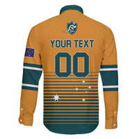 Custom Rugby Australia Family Matching Short Sleeve Bodycon Dress and Hawaiian Shirt Junior Wallabies Go Champions