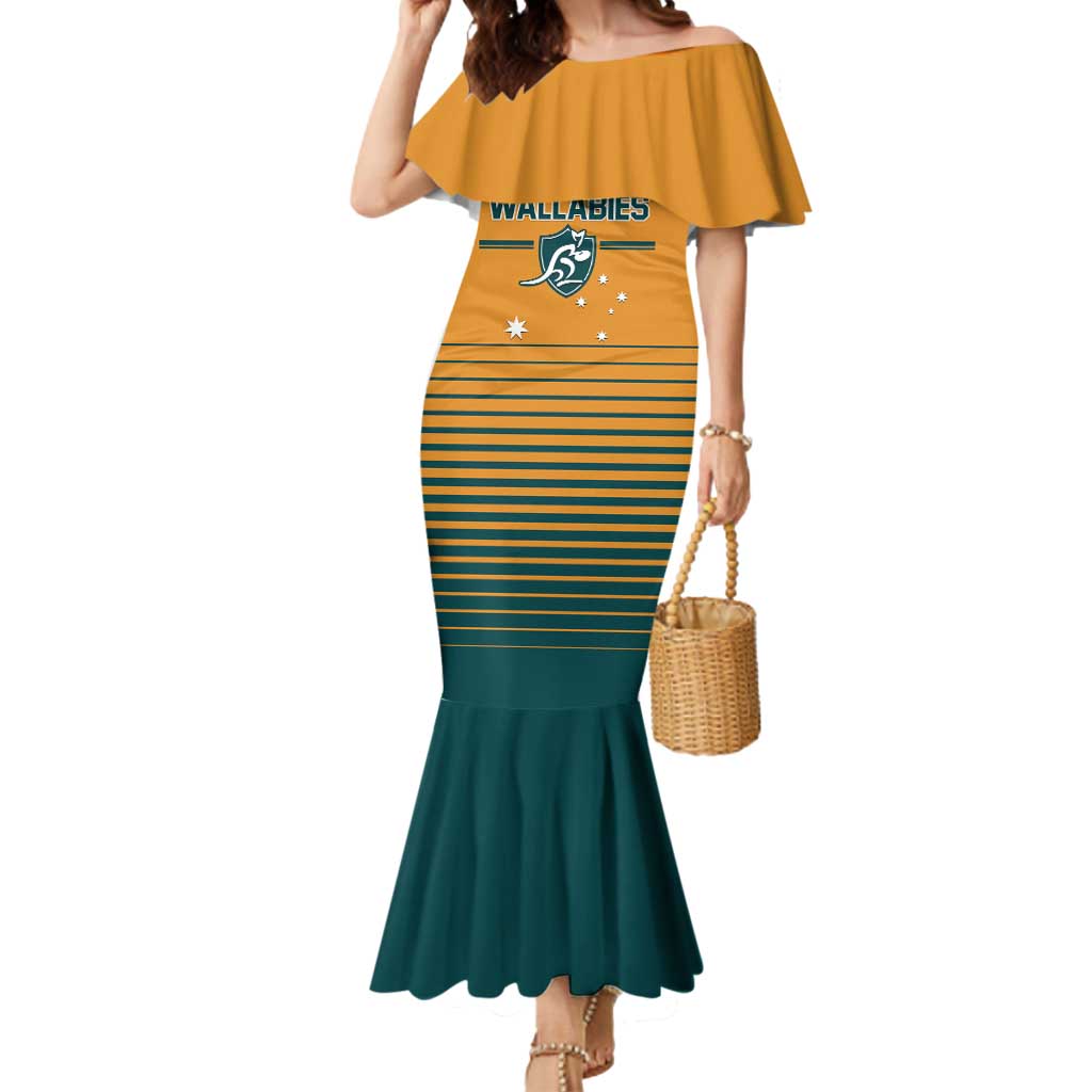 Custom Rugby Australia Mermaid Dress Junior Wallabies Go Champions