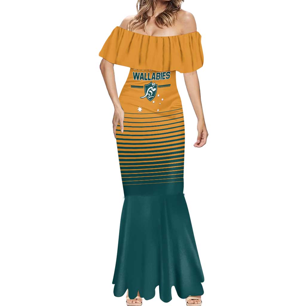 Custom Rugby Australia Mermaid Dress Junior Wallabies Go Champions