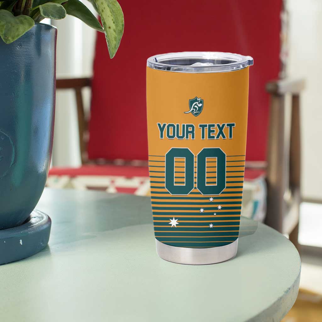 Custom Rugby Australia Tumbler Cup Junior Wallabies Go Champions