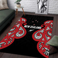 Rugby New Zealand Area Rug Baby Black Go Champions