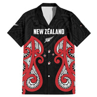 Custom Rugby New Zealand Family Matching Mermaid Dress and Hawaiian Shirt Baby Black Go Champions LT01 Dad's Shirt - Short Sleeve Black - Polynesian Pride