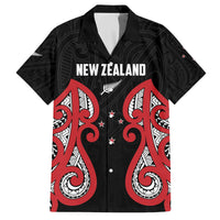 Custom Rugby New Zealand Family Matching Off The Shoulder Long Sleeve Dress and Hawaiian Shirt Baby Black Go Champions