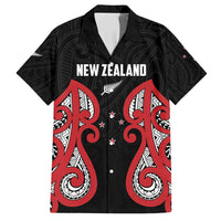 Custom Rugby New Zealand Family Matching Summer Maxi Dress and Hawaiian Shirt Baby Black Go Champions LT01 Dad's Shirt - Short Sleeve Black - Polynesian Pride