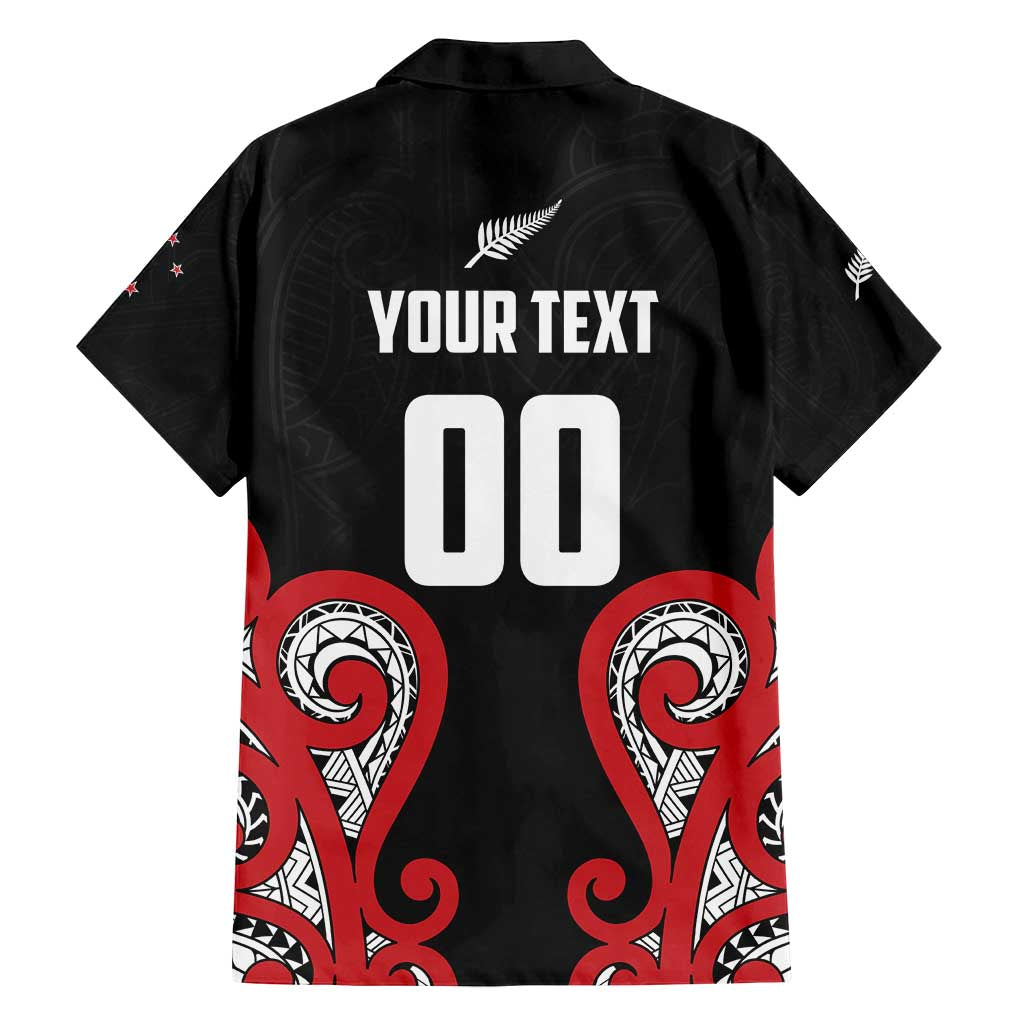 Custom Rugby New Zealand Family Matching Tank Maxi Dress and Hawaiian Shirt Baby Black Go Champions