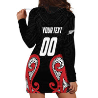 Custom Rugby New Zealand Hoodie Dress Baby Black Go Champions LT01 - Polynesian Pride