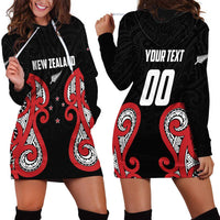 Custom Rugby New Zealand Hoodie Dress Baby Black Go Champions LT01 - Polynesian Pride