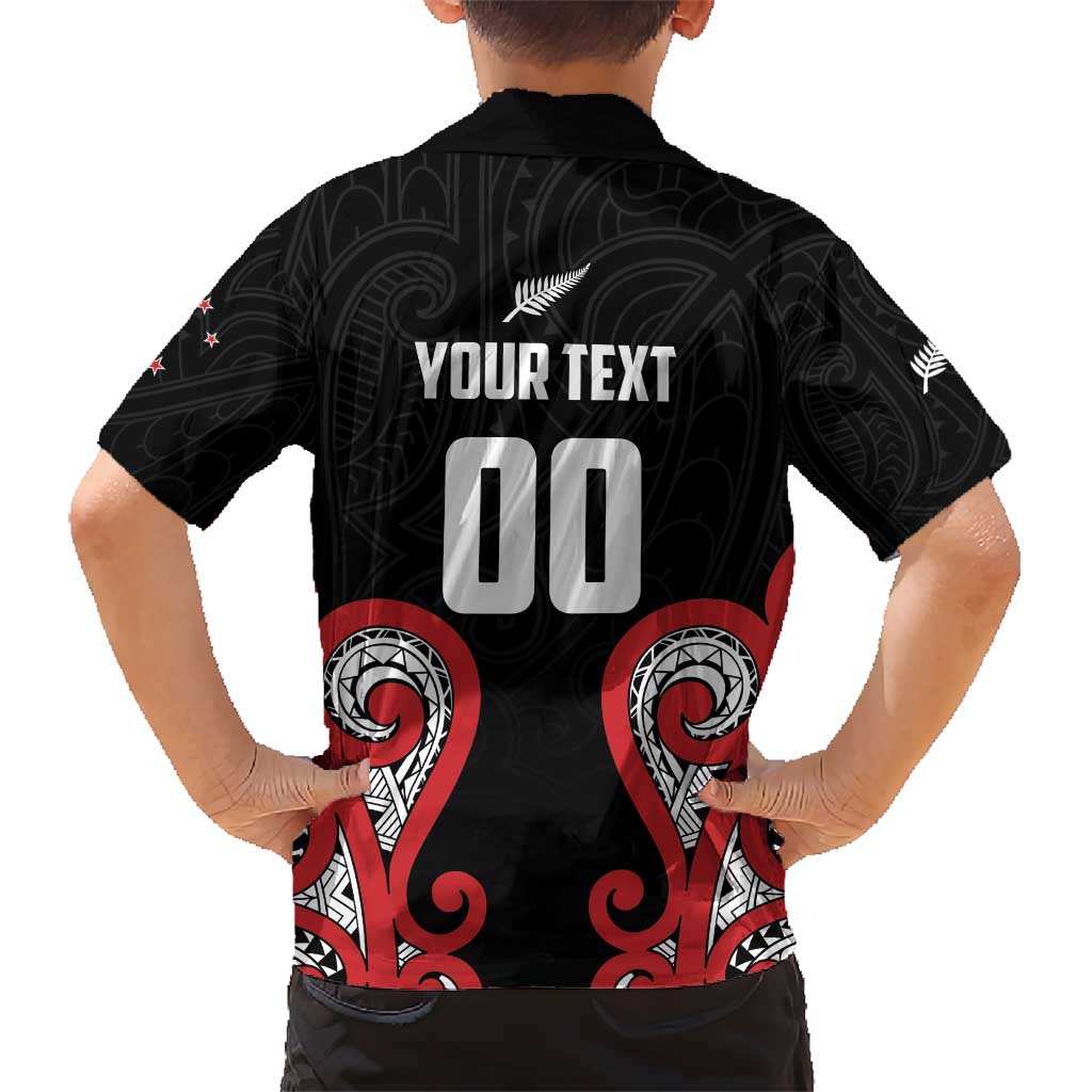 Custom Rugby New Zealand Kid Hawaiian Shirt Baby Black Go Champions LT01 - Polynesian Pride