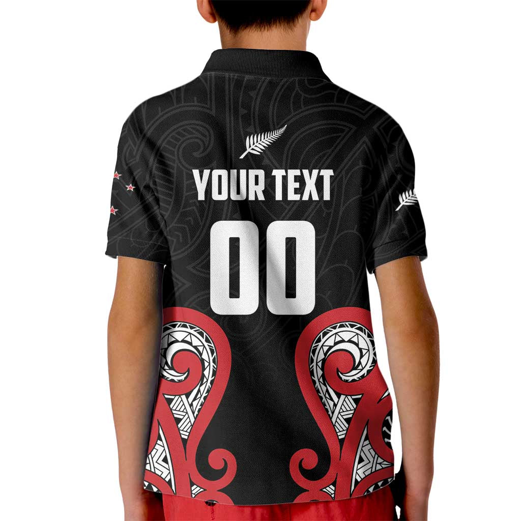 Custom Rugby New Zealand Kid Polo Shirt Baby Black Go Champions LT01 - Polynesian Pride