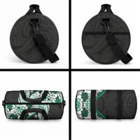 Monstera Plumeria Flowers Green Duffle Bag Polynesian Pattern LT01 - Polynesian Pride