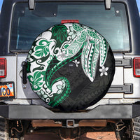 Monstera Plumeria Flowers Green Spare Tire Cover Polynesian Pattern LT01 Green - Polynesian Pride