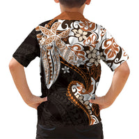 Monstera Plumeria Flowers Orange Family Matching Long Sleeve Bodycon Dress and Hawaiian Shirt Polynesian Pattern LT01 - Polynesian Pride
