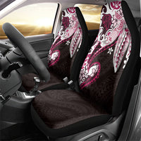 Monstera Plumeria Flowers Pink Car Seat Cover Polynesian Pattern LT01 - Polynesian Pride