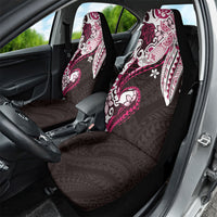 Monstera Plumeria Flowers Pink Car Seat Cover Polynesian Pattern LT01 - Polynesian Pride
