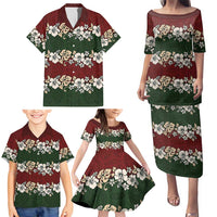 Hawaiian Hibiscus Christmas Color Family Matching Puletasi and Hawaiian Shirt Unique LT01 - Polynesian Pride
