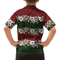 Hawaiian Hibiscus Christmas Color Kid Hawaiian Shirt Unique LT01 - Polynesian Pride