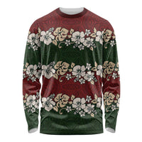 Hawaiian Hibiscus Christmas Color Long Sleeve Shirt Unique LT01 Unisex Red - Polynesian Pride