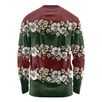 Hawaiian Hibiscus Christmas Color Long Sleeve Shirt Unique LT01 - Polynesian Pride