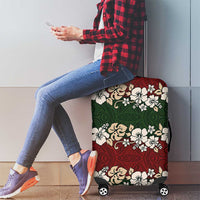 Hawaiian Hibiscus Christmas Color Luggage Cover Unique LT01 - Polynesian Pride