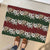 Hawaiian Hibiscus Christmas Color Rubber Doormat Unique