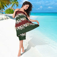 Hawaiian Hibiscus Christmas Color Sarong Unique