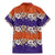 Hawaiian Hibiscus Family Matching Mermaid Dress and Hawaiian Shirt Orange and Purple Unique