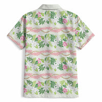 Monstera Tiare Plumeria Lei Pattern Hawaiian Shirt Green Version LT01 - Polynesian Pride