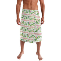 Monstera Tiare Plumeria Lei Pattern Lavalava Green Version LT01 Green - Polynesian Pride