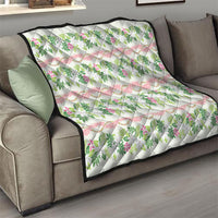 Monstera Tiare Plumeria Lei Pattern Quilt Green Version LT01 - Polynesian Pride