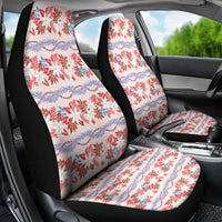 Monstera Tiare Plumeria Lei Pattern Car Seat Cover Red Version LT01 - Polynesian Pride