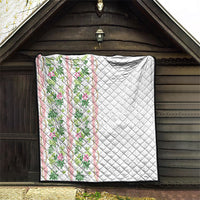 Monstera Tiare Plumeria Quilt Green Polynesian Pattern LT01 - Polynesian Pride