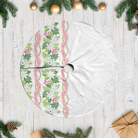 Monstera Tiare Plumeria Tree Skirt Green Polynesian Pattern LT01 Casual Green - Polynesian Pride