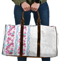 Monstera Tiare Plumeria Travel Bag Pink Polynesian Pattern LT01 Pink - Polynesian Pride