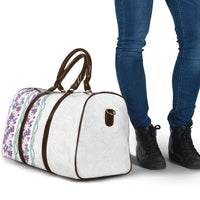 Monstera Tiare Plumeria Travel Bag Purple Polynesian Pattern LT01 - Polynesian Pride