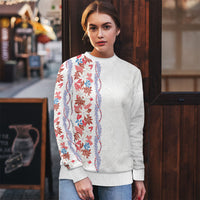 Monstera Tiare Plumeria Ugly Christmas Sweater Red Polynesian Pattern LT01 - Polynesian Pride