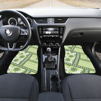 Hawaii Quilt Car Mats Kakau Polynesian Pattern Olive Green Version LT01 - Polynesian Pride