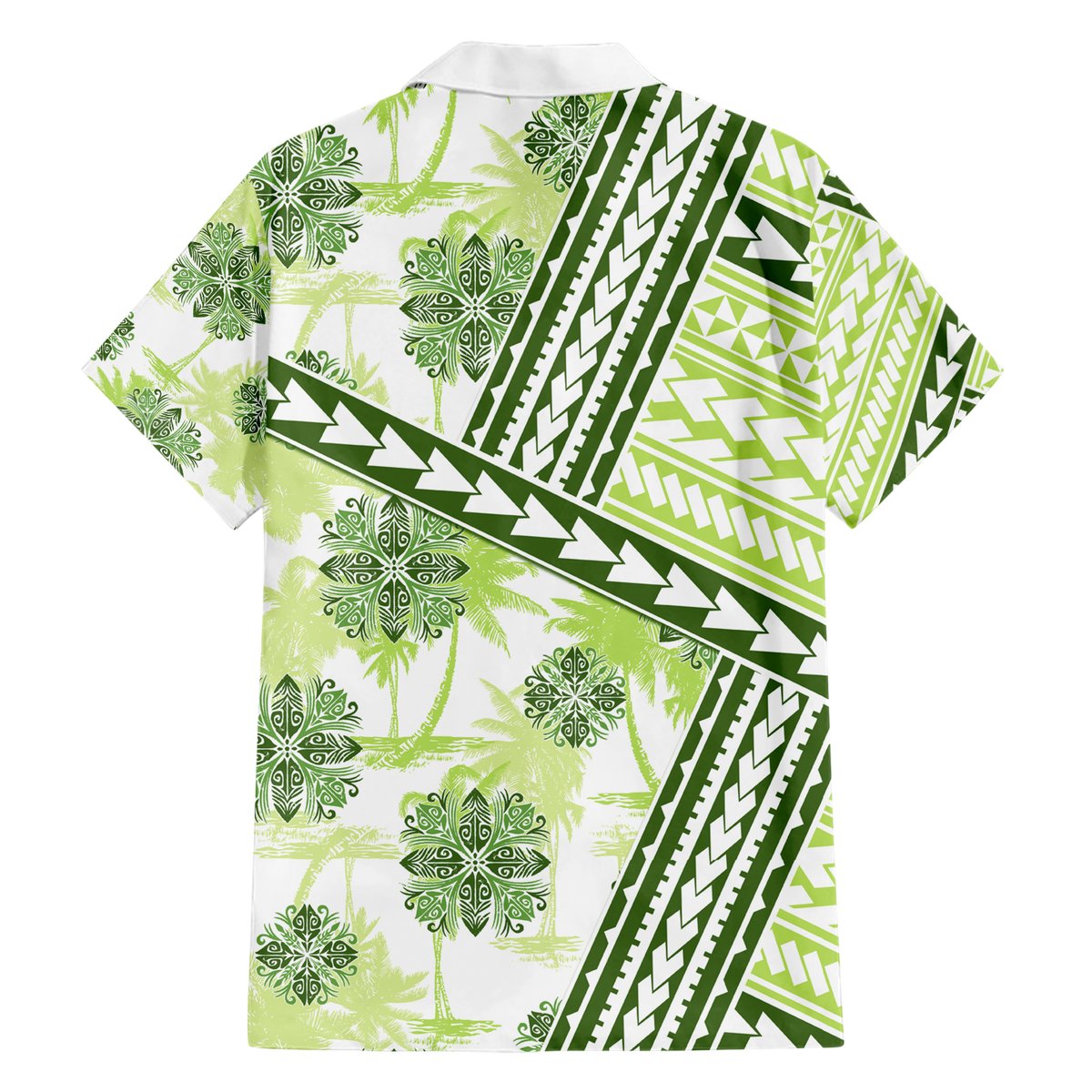 Hawaii Quilt Hawaiian Shirt Kakau Polynesian Pattern Olive Green Version LT01 - Polynesian Pride