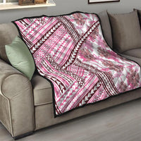 Hawaii Quilt Quilt Kakau Polynesian Pattern Mauve Pink Version LT01 - Polynesian Pride